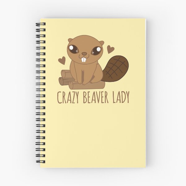 Item preview, Crazy beaver lady (with cutest floofy beaver ever) designed and sold by jazzydevil.