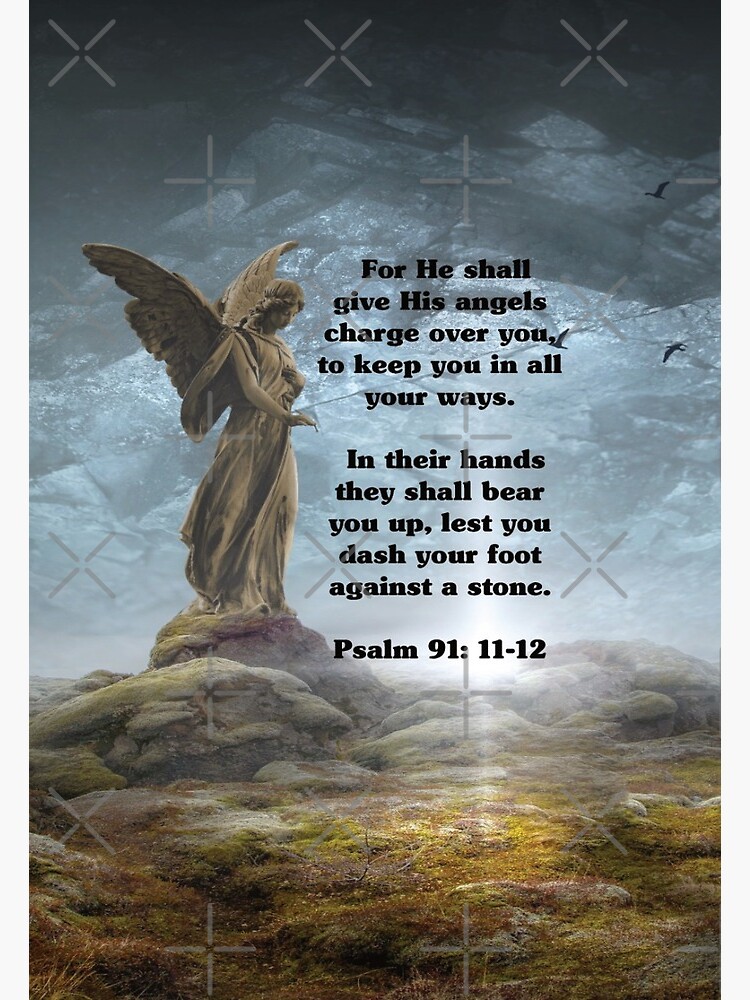 Guardian Angel Psalm 91" Greeting Card by NoBonesLife | Redbubble