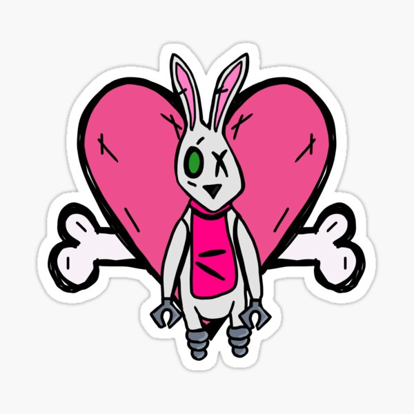 bunny love Sticker for Sale by worldsgirl