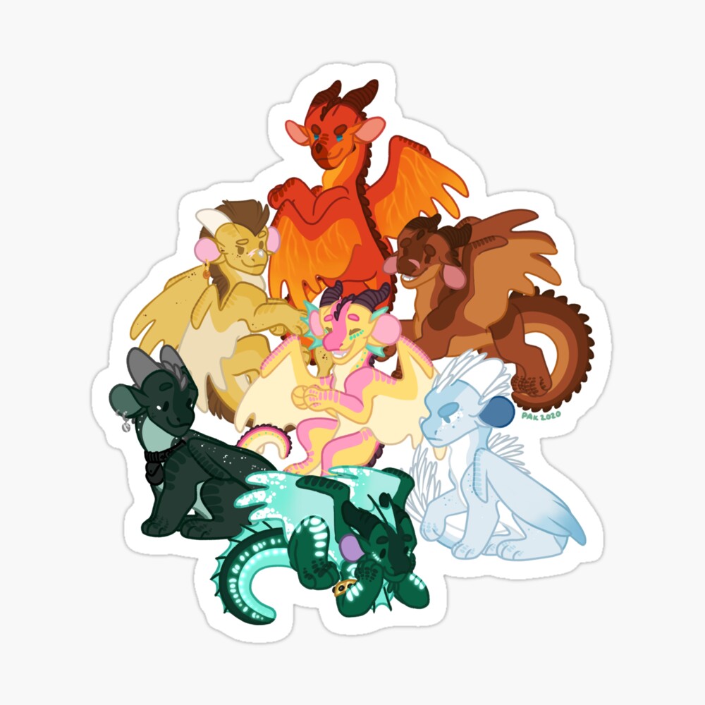 Jade Winglet - WOF Wings of Fire Sticker