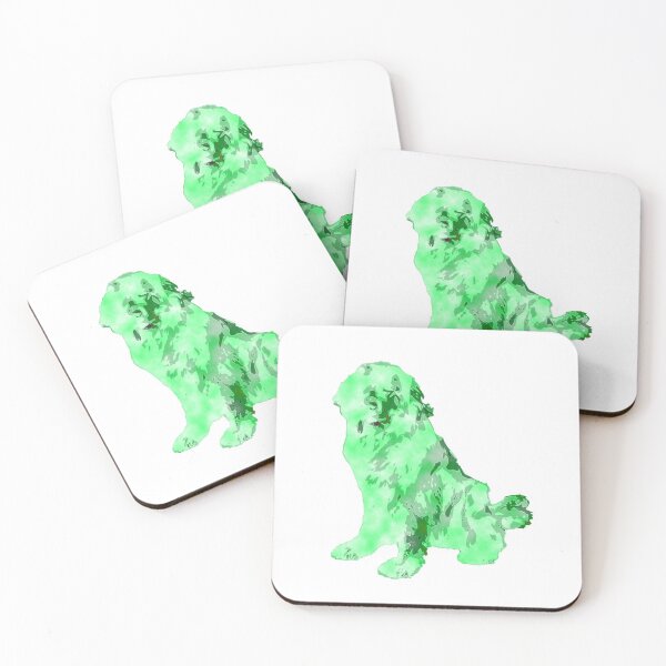 Item preview, Newfoundland Dog Green designed and sold by Moonyflower.