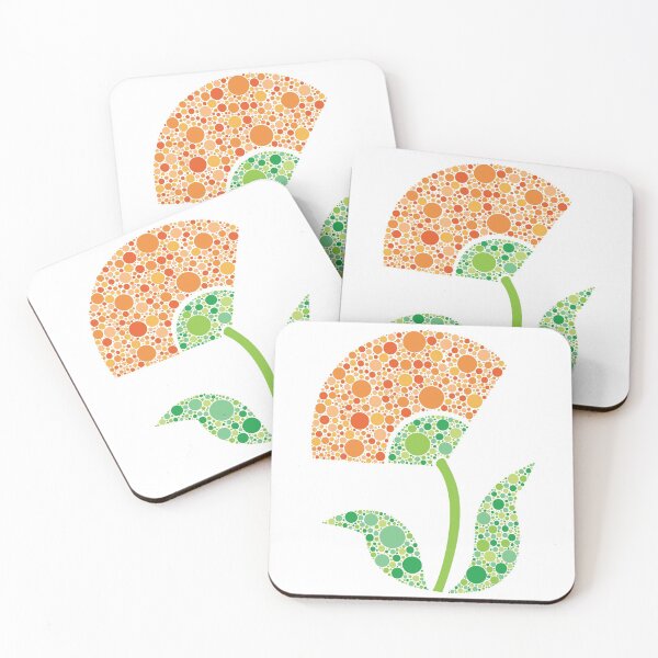 Item preview, Orange Fan Dot Flower designed and sold by kjeppson.