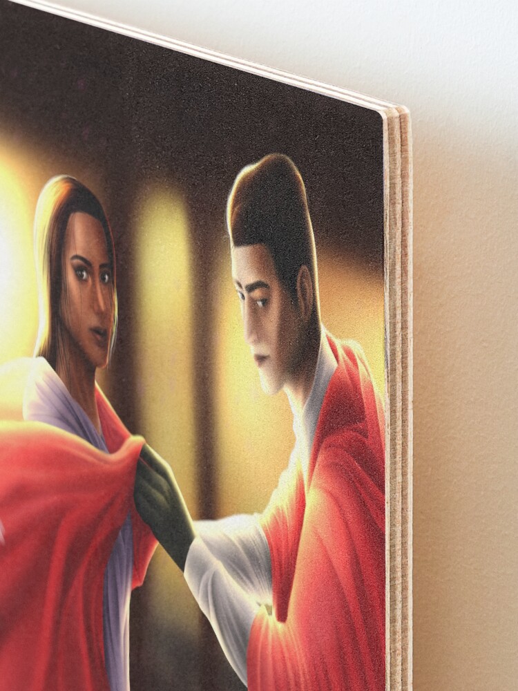 Alternate view of Inej and Kaz - Crooked Kingdom Mounted Print