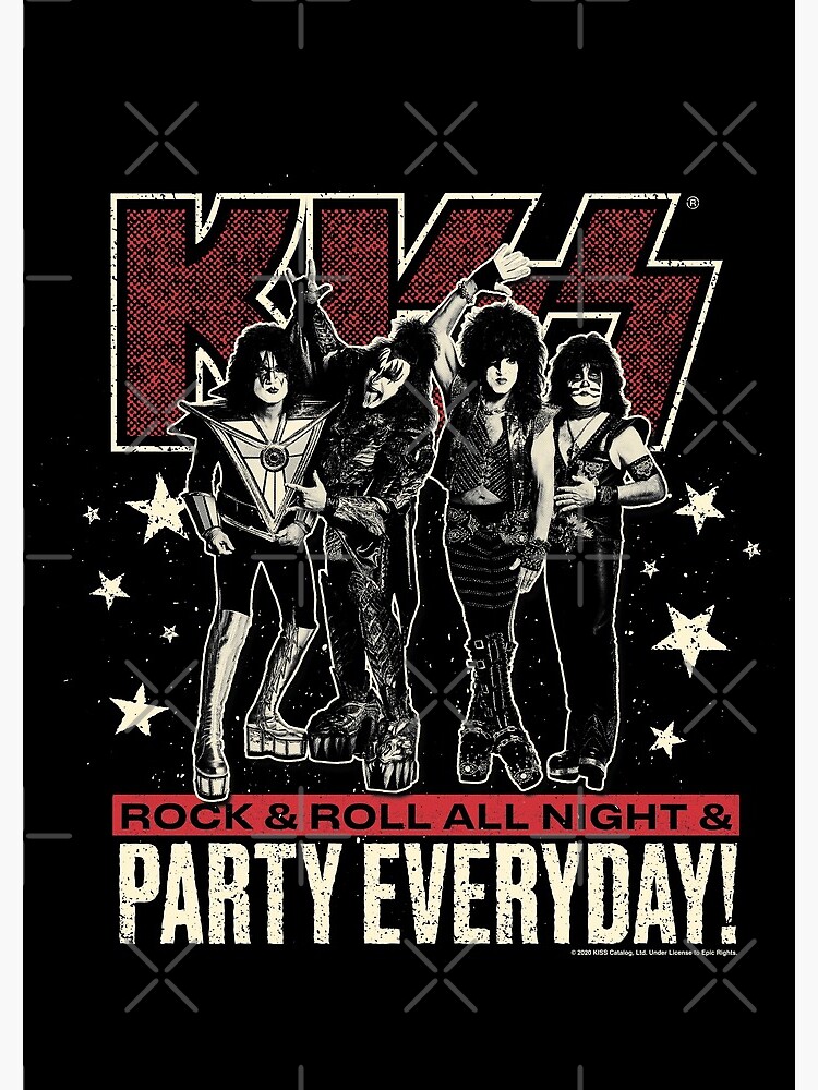 Carnet for Sale avec l'œuvre « KISS ROCK AND ROLL TOUTE LA NUIT