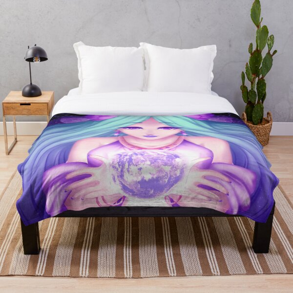 The Goddess Axelia Throw Blanket