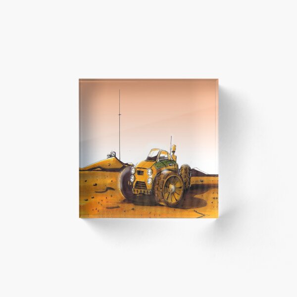 Mars Explorer Acrylic Block