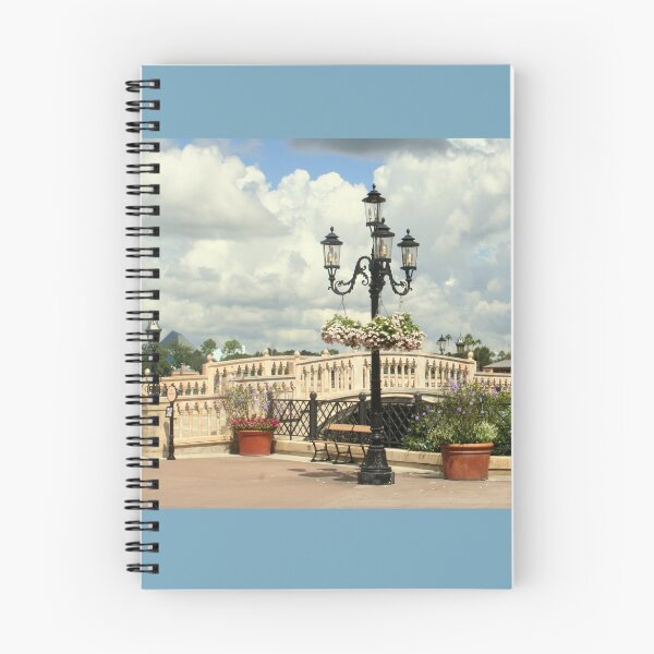 Item preview, Lovely Bridge with Lamp Post and Flowers designed and sold by anitahiltz.