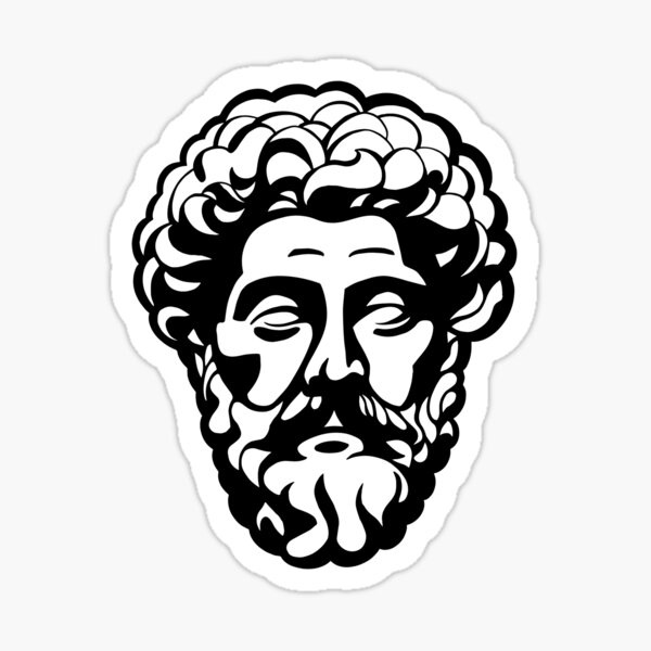Marcus Aurelius Portrait Sticker
