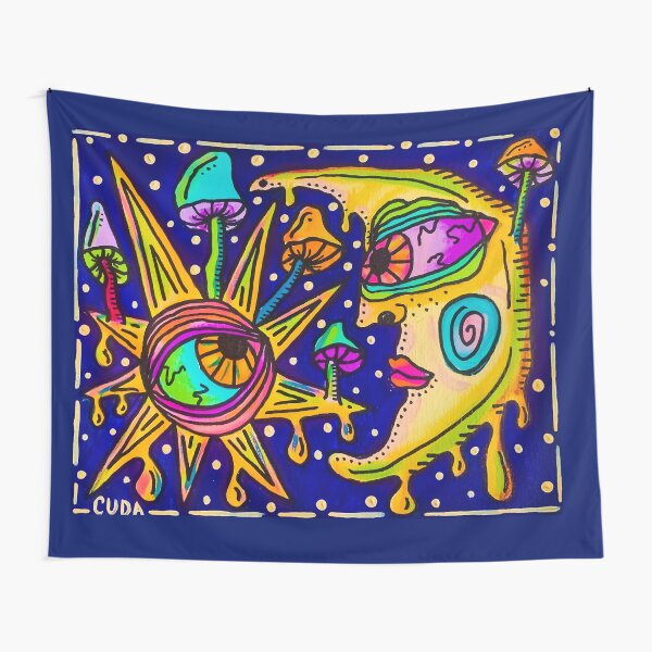 Drippy Moon 1 Tapestry