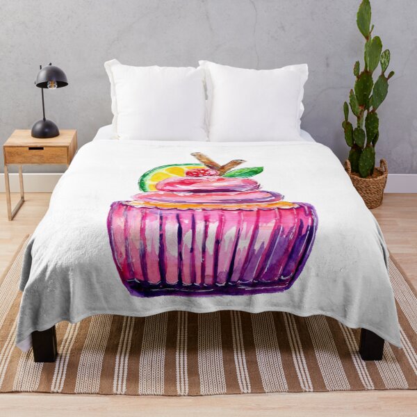 Item preview, Purple Cupcake Deluxe With Ice Cream Topping designed and sold by Sebastian Grafmann.