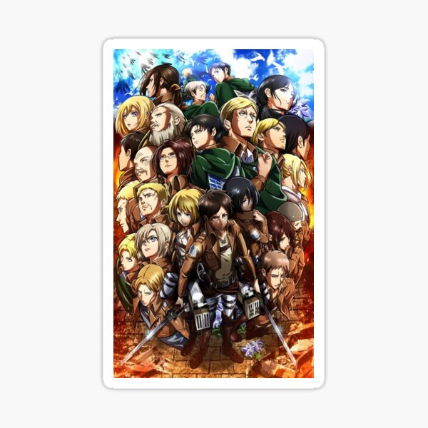 The attack of the Titans Sticker