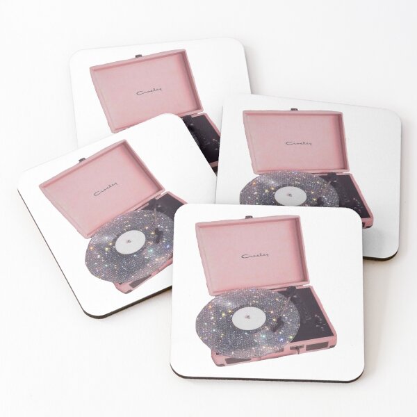 Item preview, etiqueta engomada rosada del tocadiscos del vintage designed and sold by MilanArtzLdn.