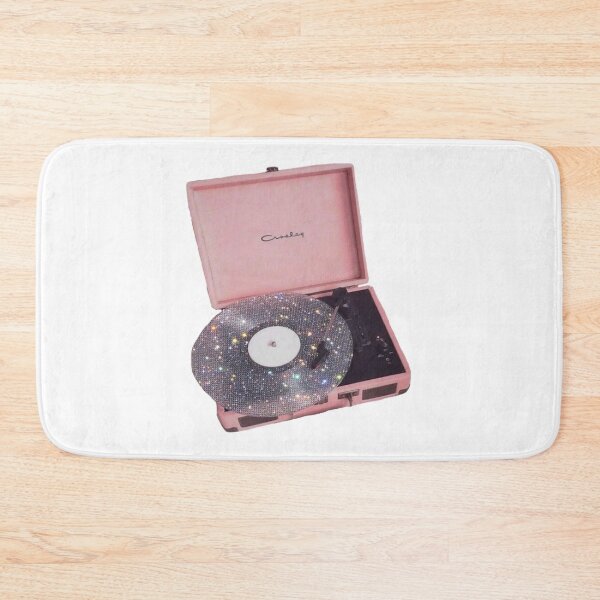 Item preview, vintage pink record player sticker designed and sold by MilanArtzLdn.