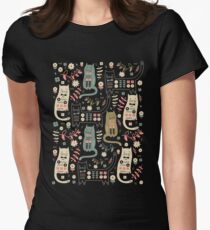 Cat Folk Women's Fitted T-Shirt