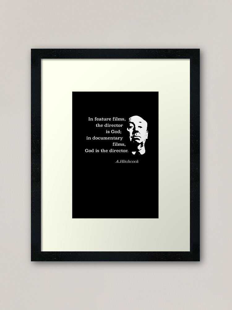 Alternate view of Director is God Hitchcock Framed Art Print
