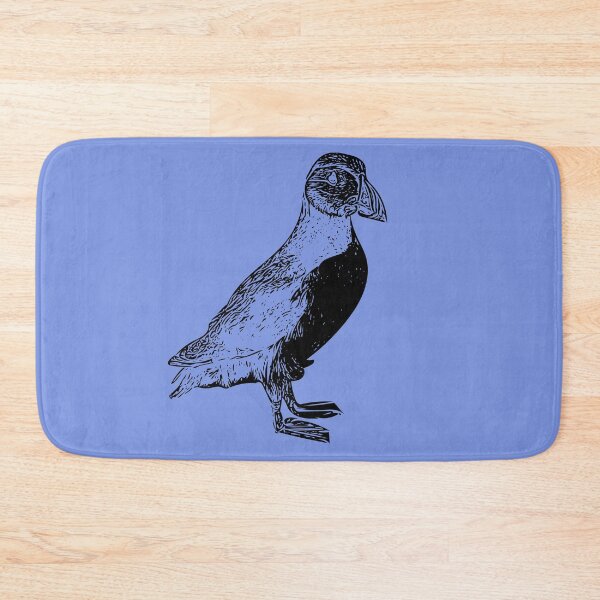 Item preview, Atlantic Puffin Black Print  designed and sold by designsasstultd.