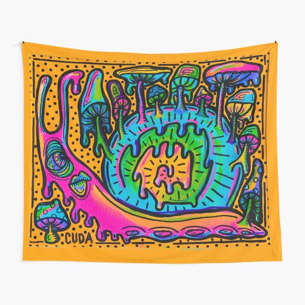 Mushroom Snail Tapestry