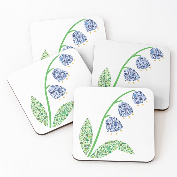 Item preview, Blue Bell Dot Flowers designed and sold by kjeppson.