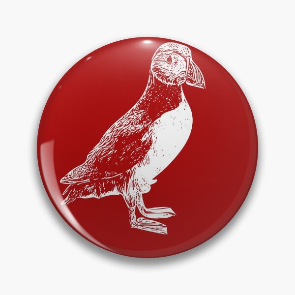 Item preview,  Atlantic Puffin White Print  designed and sold by designsasstultd.