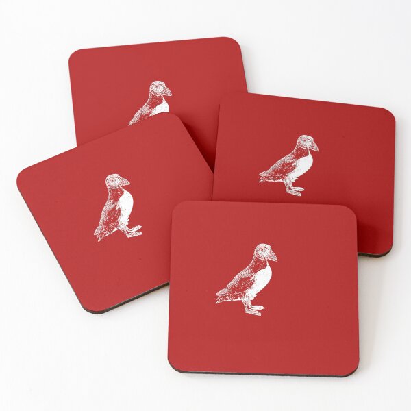 Item preview,  Atlantic Puffin White Print  designed and sold by designsasstultd.