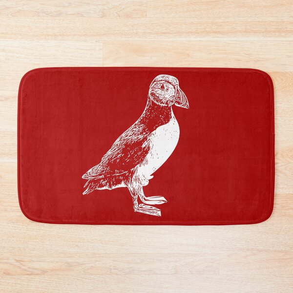 Item preview,  Atlantic Puffin White Print  designed and sold by designsasstultd.