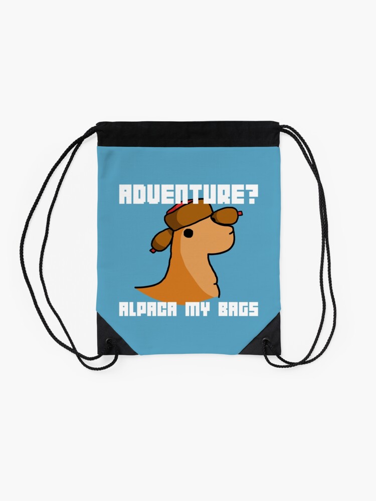 Funny Aplaca Bag Pack Pun Black Canvas Satchel Bag