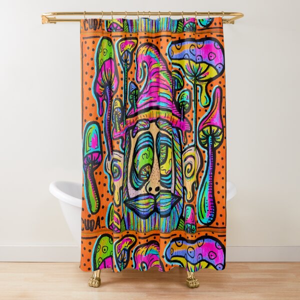 Trippy Gnome Shower Curtain