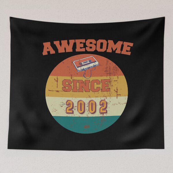 Item preview, cool retro born in 2002, awesome since 2002 for boys and girls designed and sold by BAISSANE.