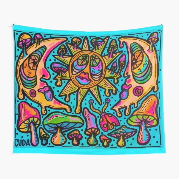 Drippy Moon 2 Tapestry