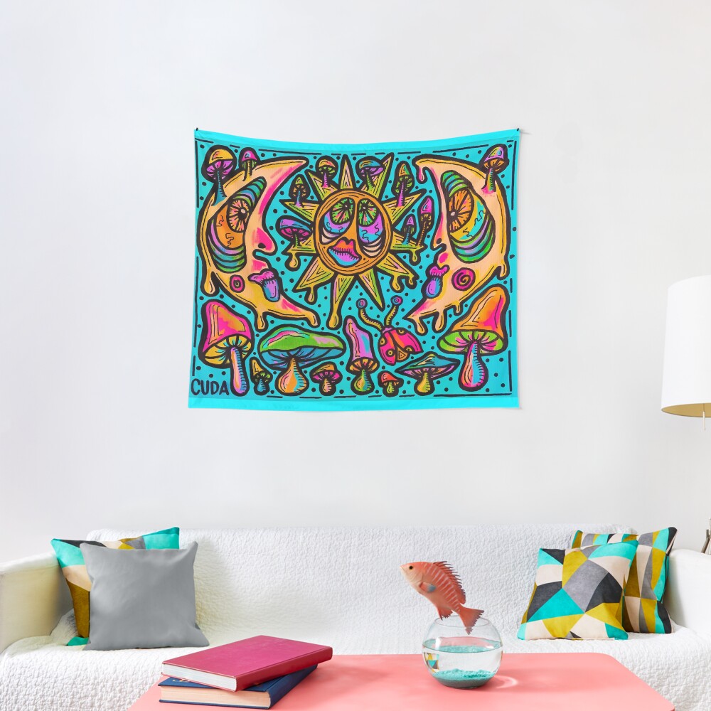 Drippy Moon 2 Tapestry