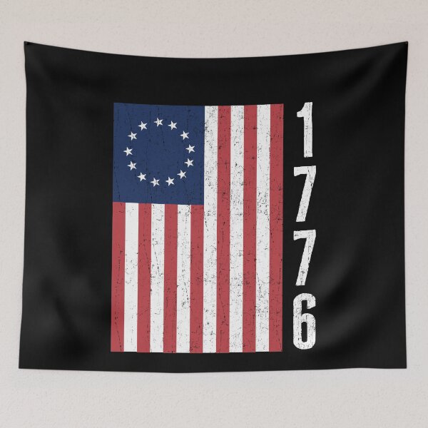 Artikelvorschau, Betsy Ross 1776 Vintage amerikanische Flagge entworfen und verkauft von Sardine Designs.