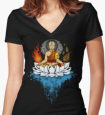 Enlightenment Women's Fitted V-Neck T-Shirt