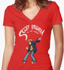Scott Pilgrim Women's Fitted V-Neck T-Shirt