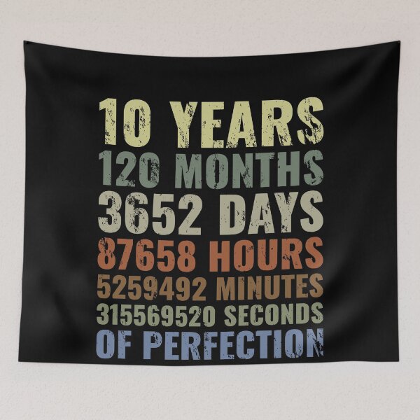 Item preview, 10ht Birthday Retro Gift 10 Years Old designed and sold by Sardine Designs.