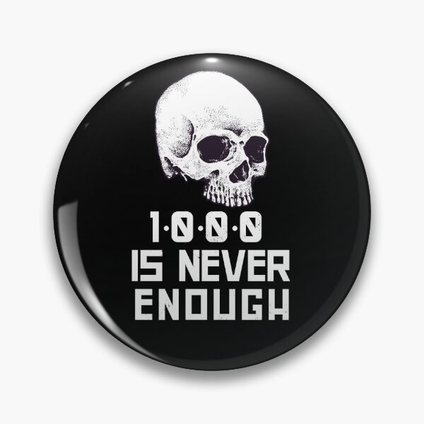Item preview, 1000 Is Never Enough Recovery Alcoholic Graphic designed and sold by tees4gees.