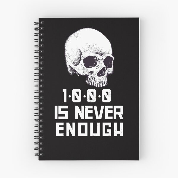 Item preview, 1000 Is Never Enough Recovery Alcoholic Graphic designed and sold by tees4gees.