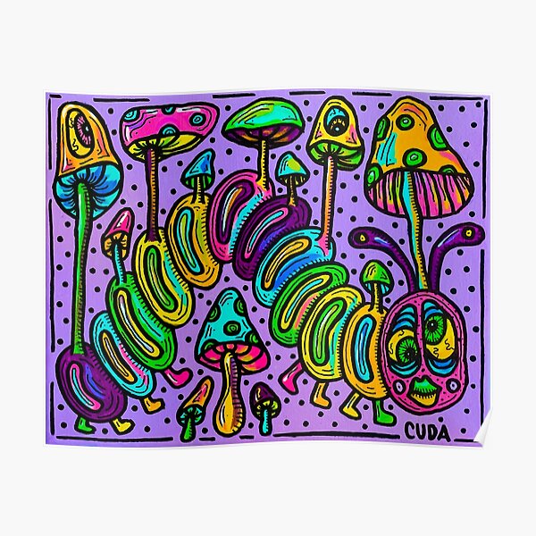 The Very Trippy Caterpillar Poster