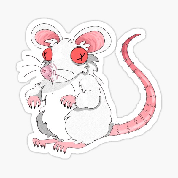 Albino Rat Stickers Redbubble - rat scientists roblox