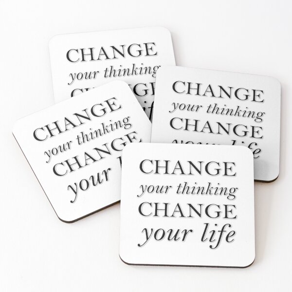 Item preview, CHANGE YOUR THINKING CHANGE YOUR LIFE POSITIVE AFFIRMATION LAW OF ATTRACTION QUOTE 2020 designed and sold by Nextlevellife.