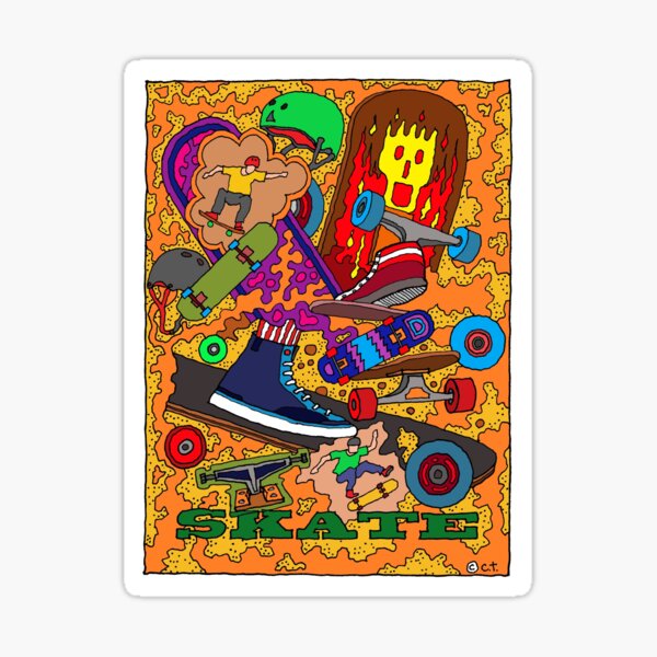 Item preview, Skateboard Life designed and sold by Chris Thomas Illustration.