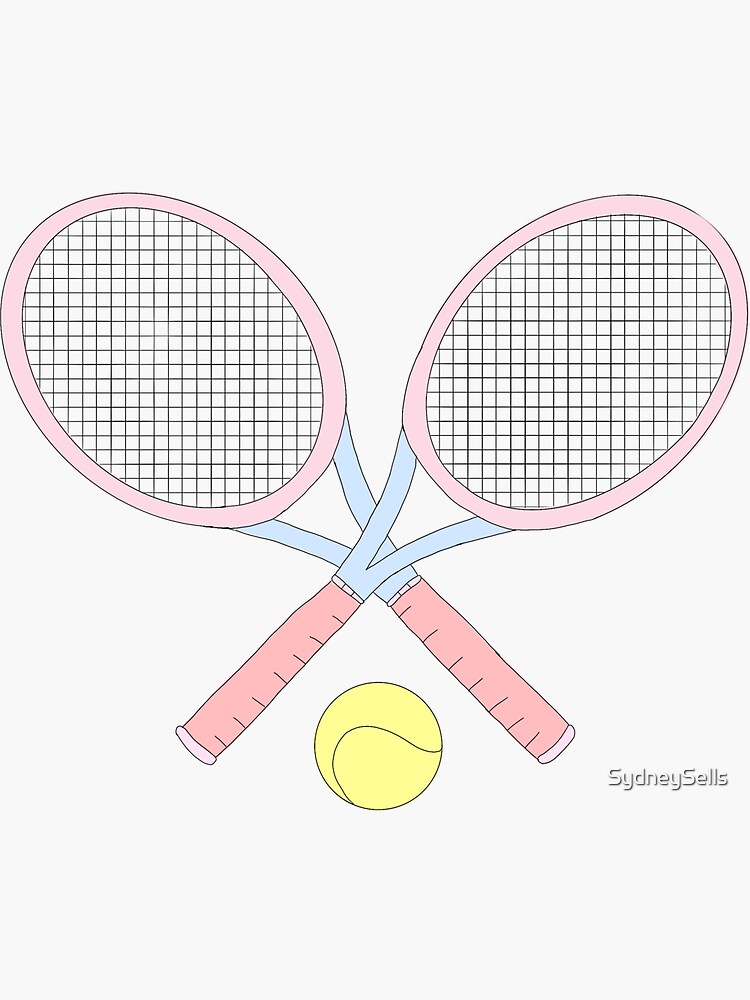 Tennis Luggage & Bag Tag | Crossed Tennis Rackets | Custom Info on Back |  Medium | Pink