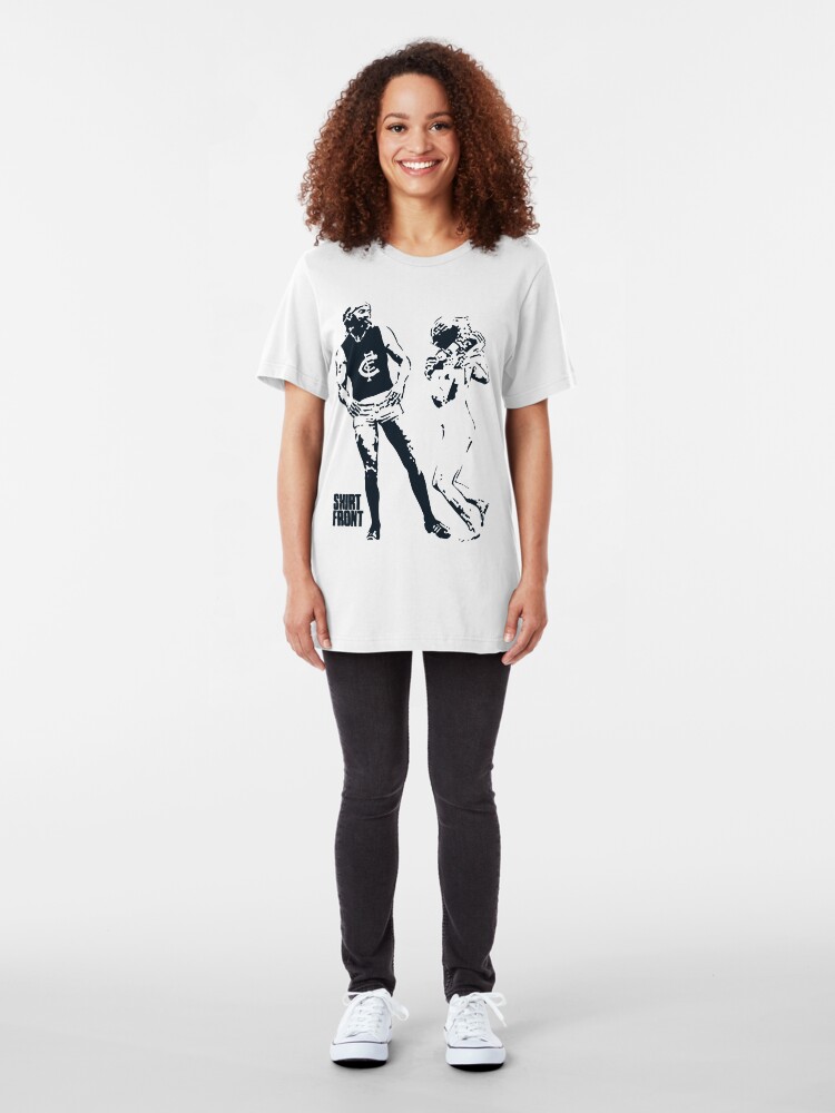 Alternate view of Beauty & The Bruce: White Slim Fit T-Shirt