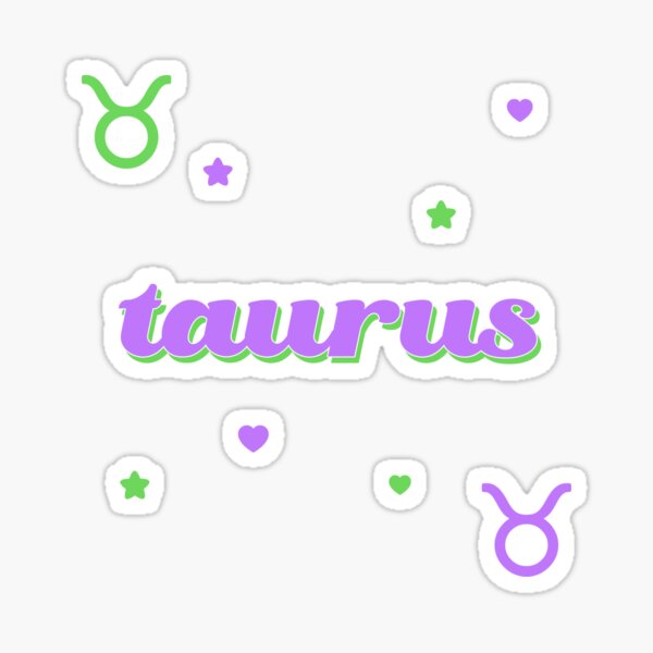 Item preview, taurus sticker pack designed and sold by disco dottie.