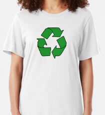 Recycle Sign Gifts & Products Slim Fit T-Shirt