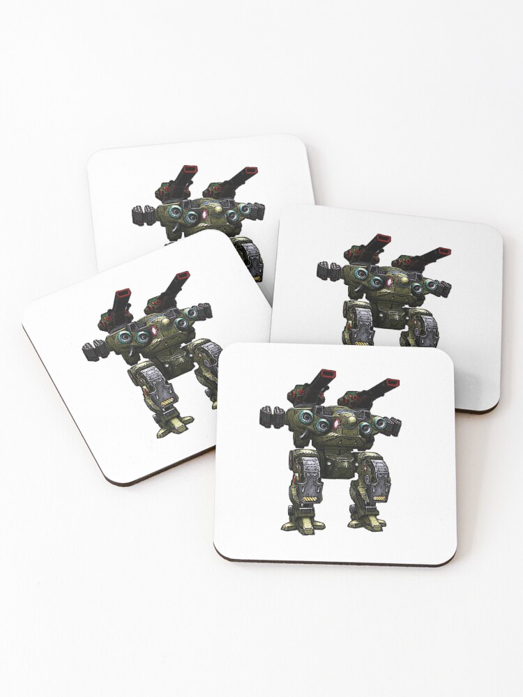 War Robots Natasha Coasters Set Of 4 By Baba Yaga Redbubble