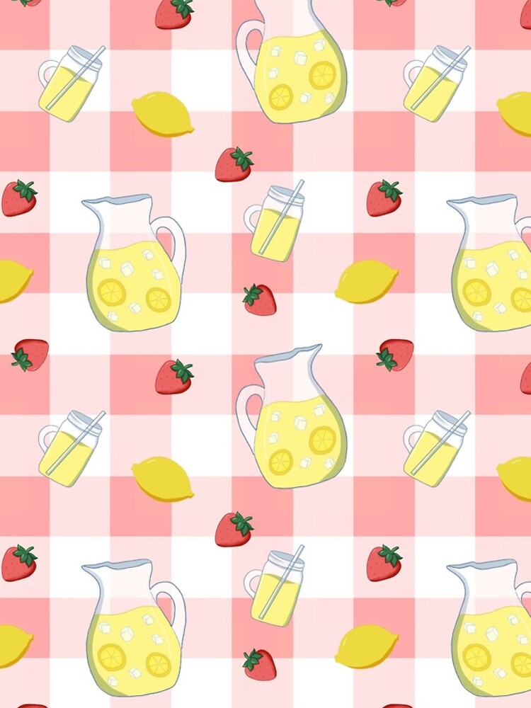 Strawberry Lemonade Gingham iPhone Case
