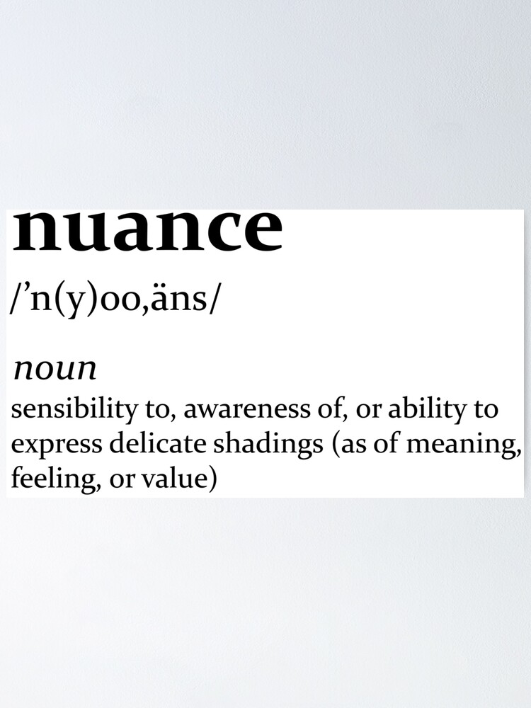 nuanced defined