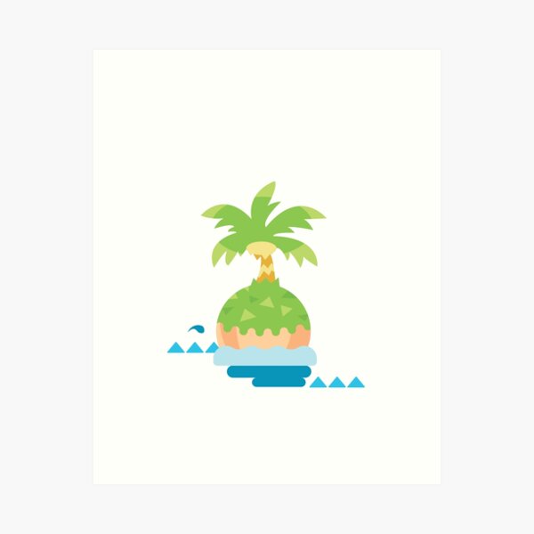 AC NH Island Loading Screen Art Print