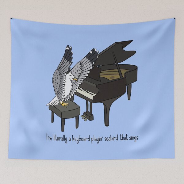 Item preview, Keyboard Playing Seabird That Sings designed and sold by AliceCorsairs.