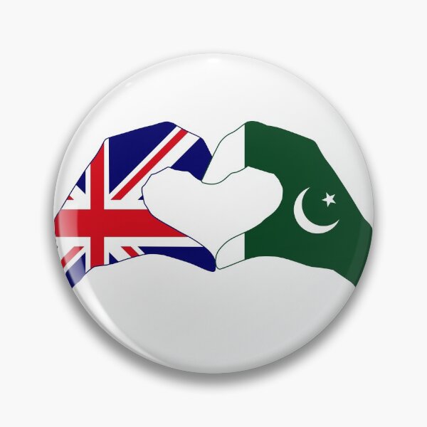 Item preview, We Heart UK & Pakistan Patriot Flag Series designed and sold by Carbon-Fibre Media.